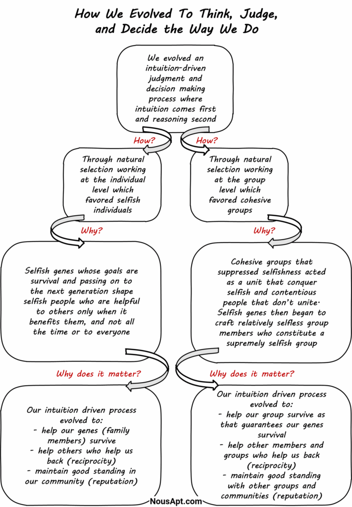 How We Evolved To Think, Judge, and Decide the Way We Do